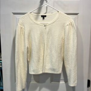 Cream Textured Cardigan shrug